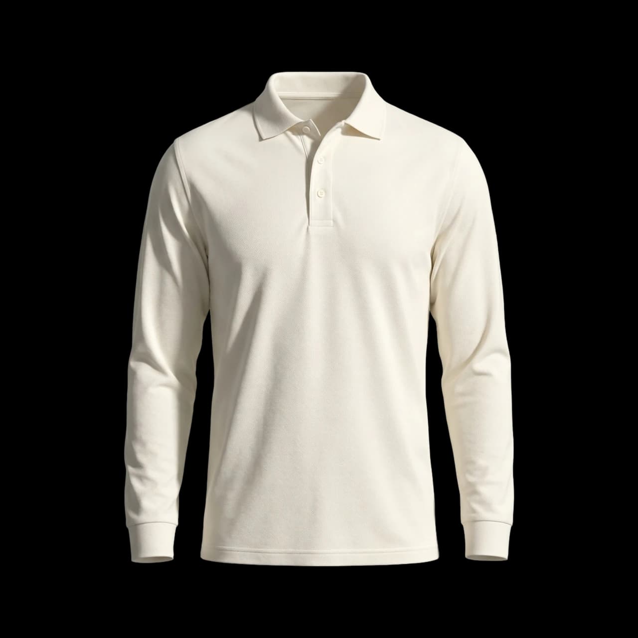 Polera Piqué Cuello y Botones M/L