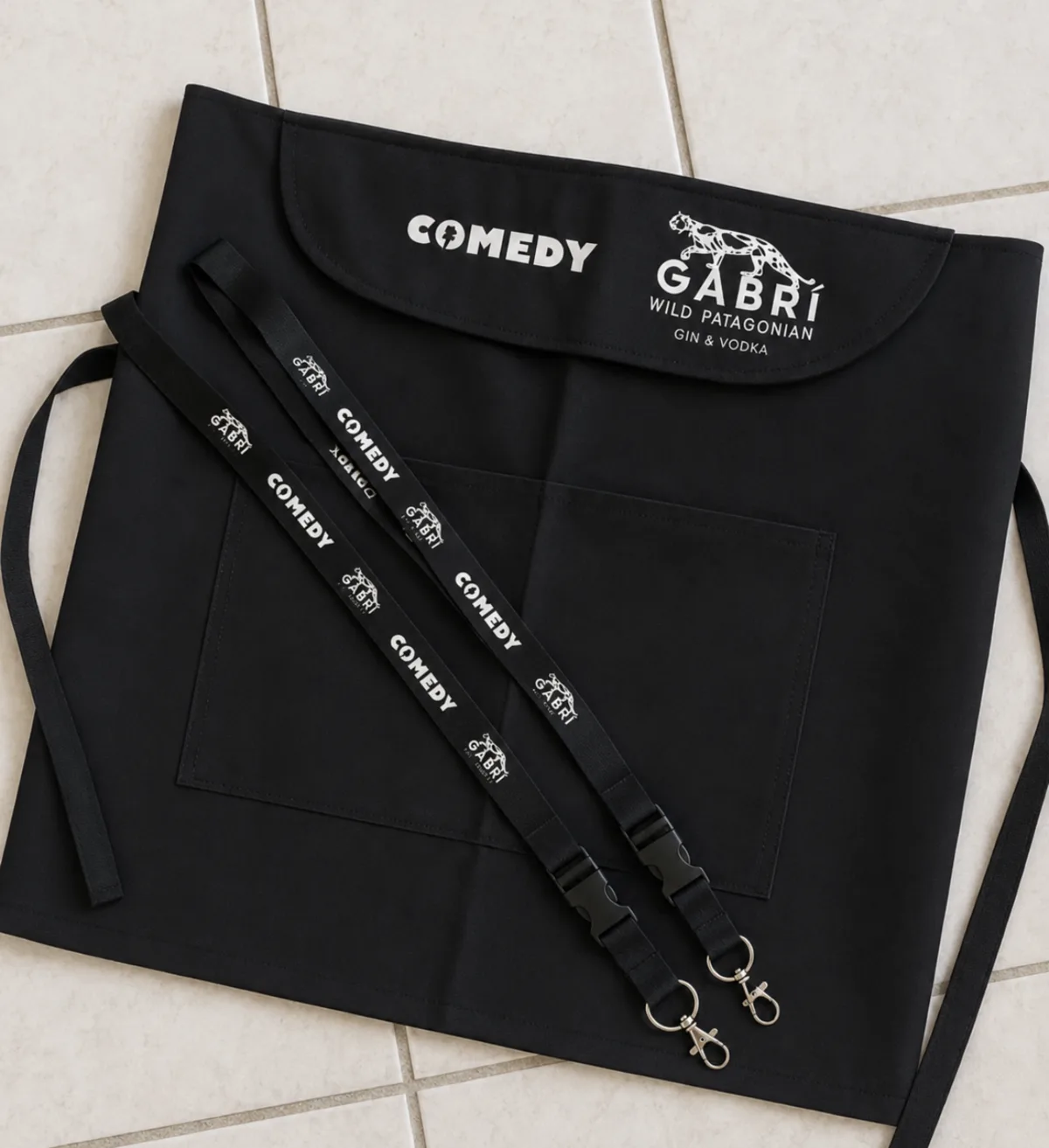 Mandil, Lanyard para Gabrí — Bordado + Estampado
